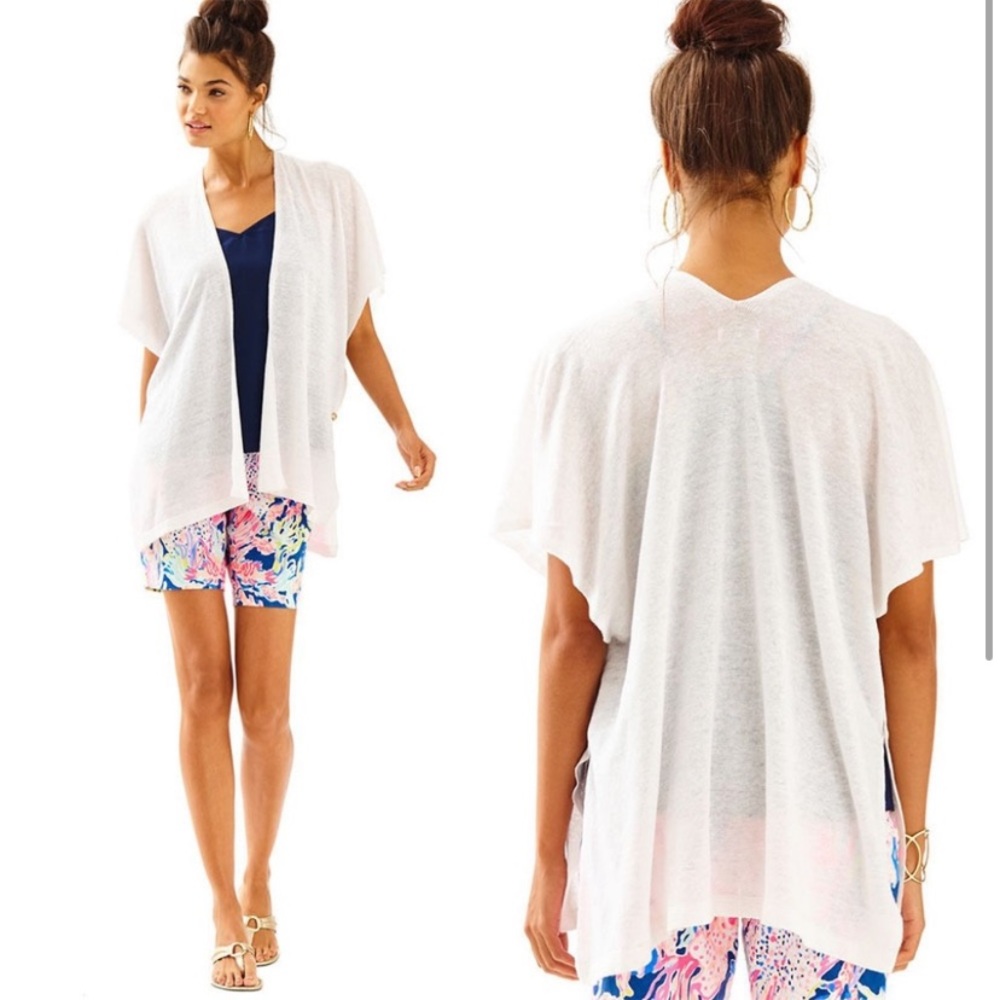 Lilly Pulitzer Myra Cardigan Resort White